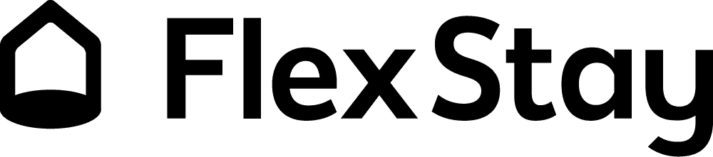 FlexStay logo full black 1000px