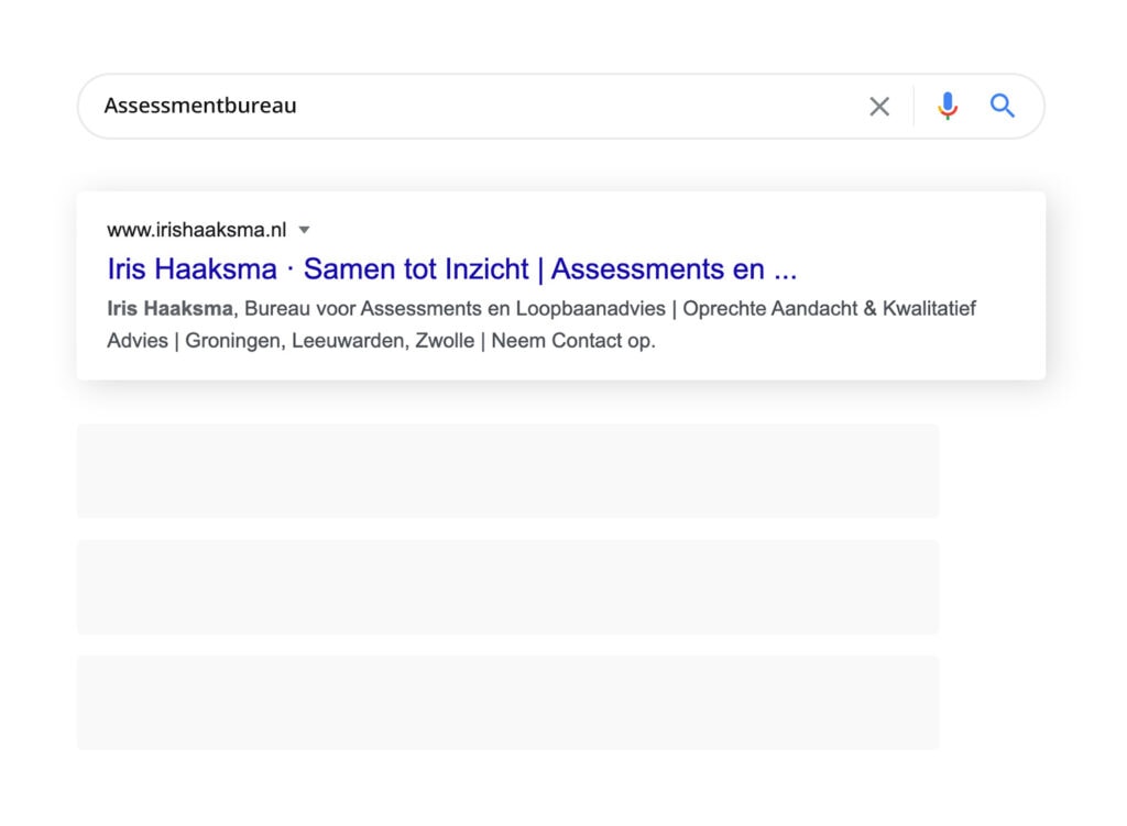 rots in branding google seo zoekmachine optimalisatie iris haaksma