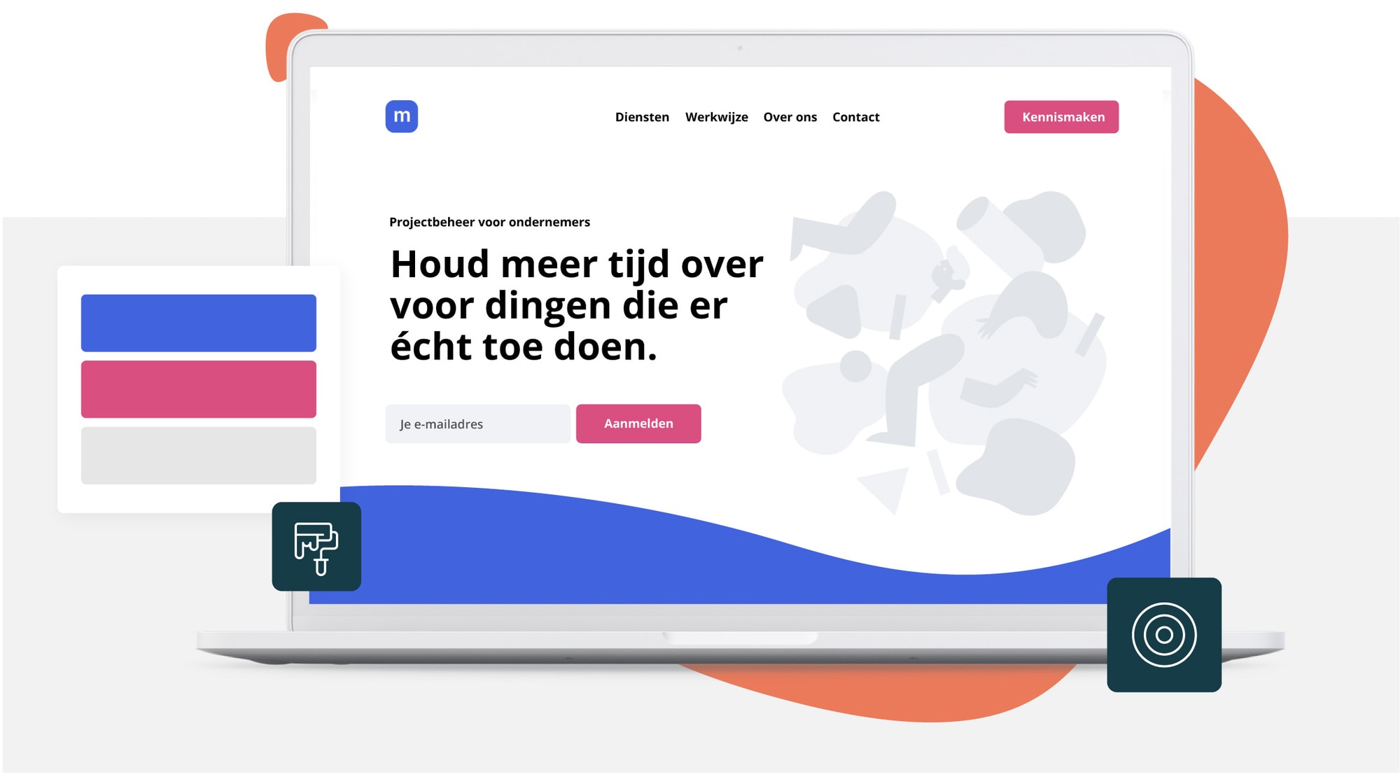 Rots in branding Digital Summer Mockup Webdesign